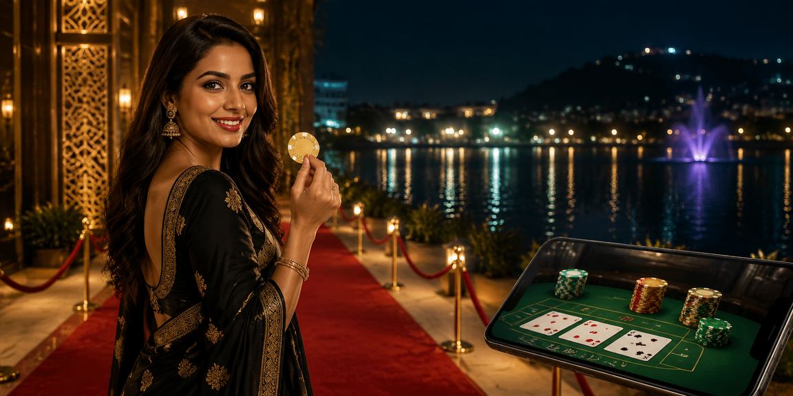 A Bangladeshi model in Chittagong making a payment on mobile to play Baccarat
