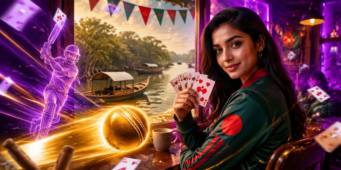 সুন্দরবন এলাকায় লাল-সবুজ পোশাকে ক্রিকেট বেটিং ও লটারি দেখছেন দর্শকরা